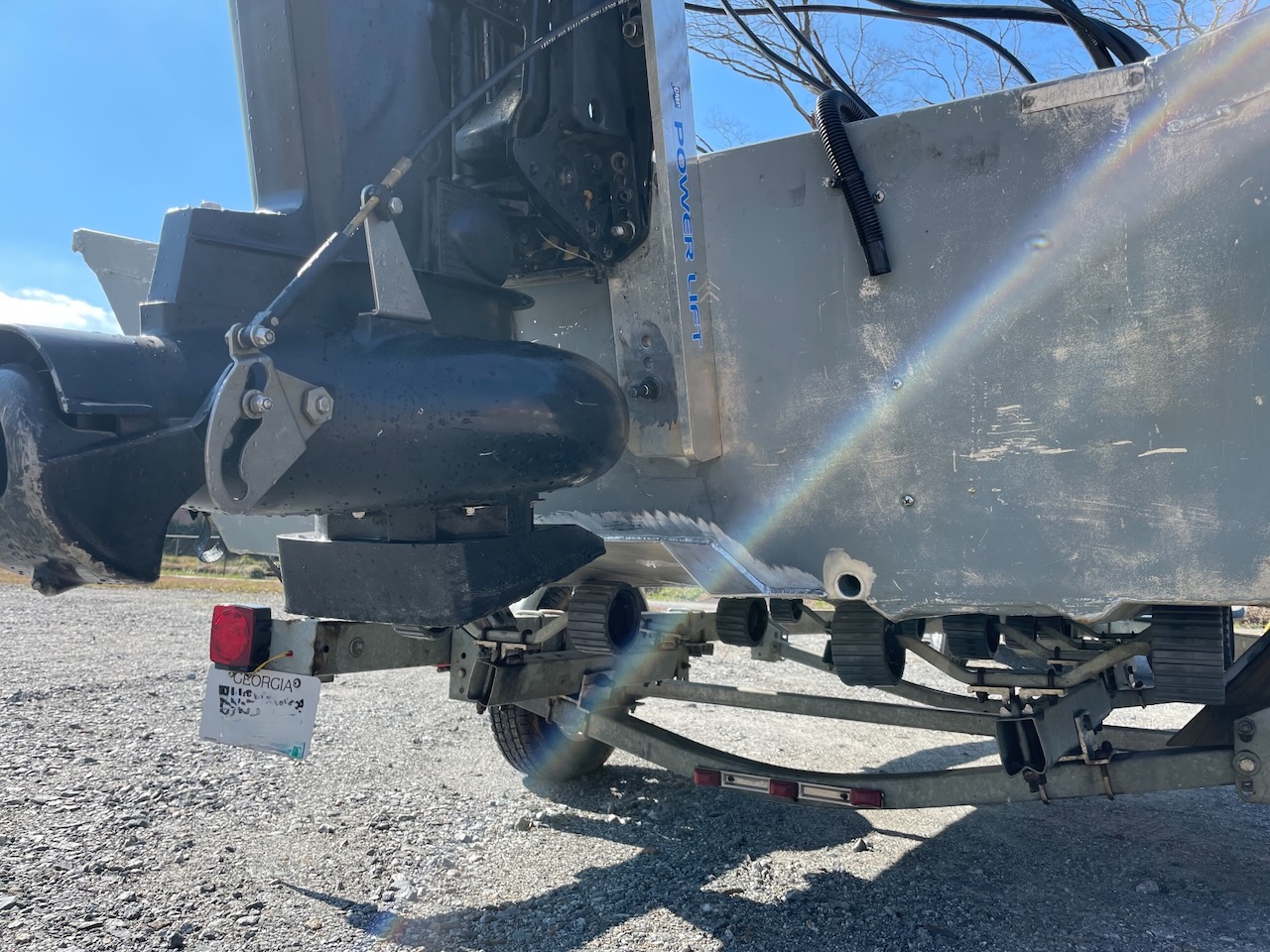 Outboard jet and tunnel installed on an 1860 SeaArk MV aluminum boat